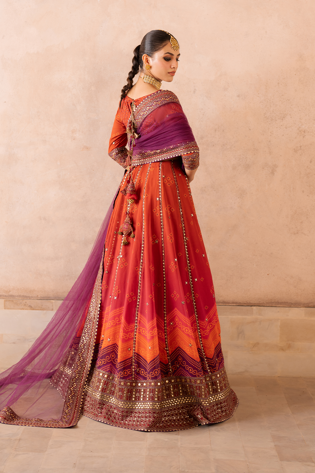 Iznik | Bandhani Formals | UE-334 -  Iznik Ladies Clothes - Original Designer Dress - House of Maryam