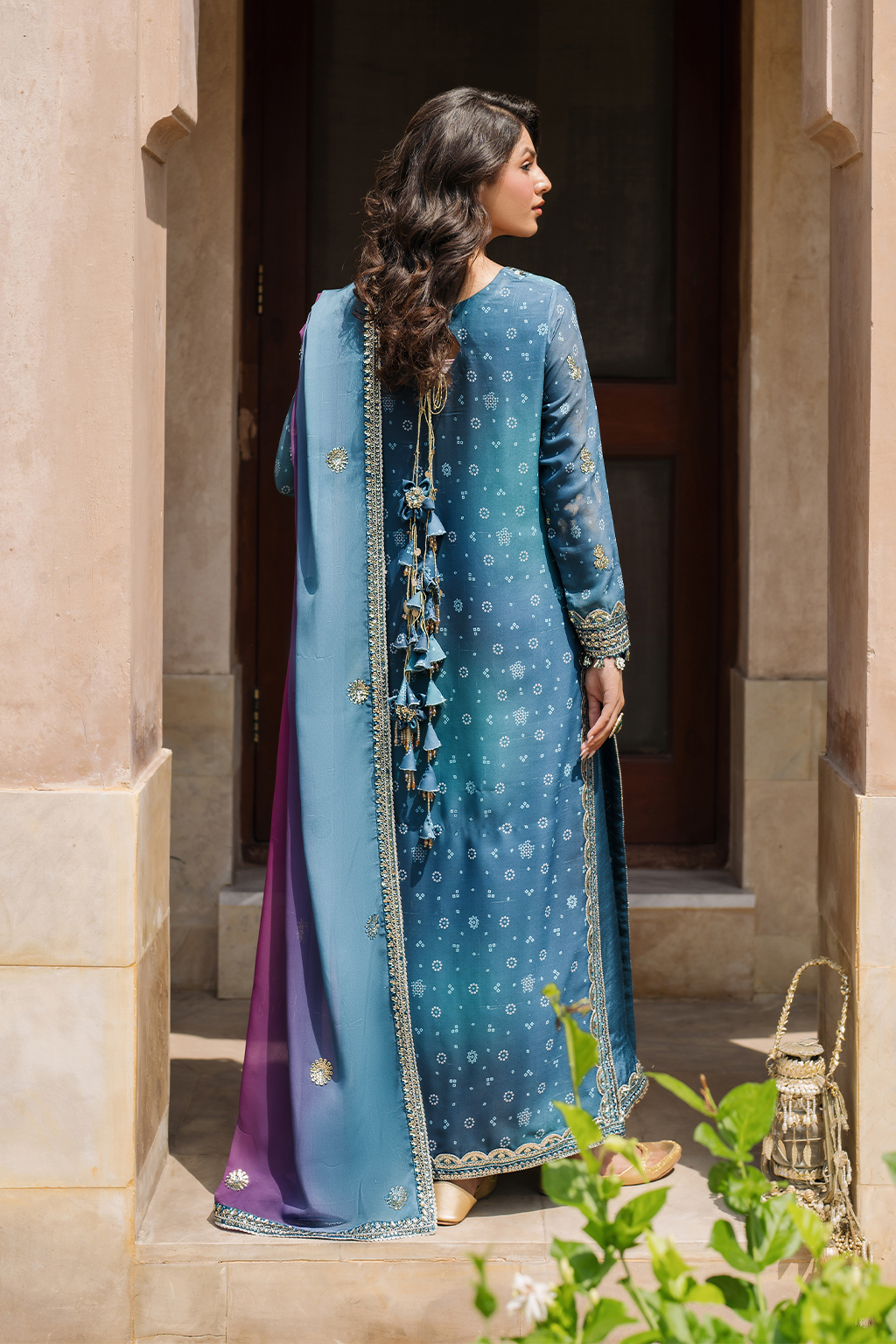 Iznik | Bandhani Formals | UE-335 -  Iznik Ladies Clothes - Original Designer Dress - House of Maryam