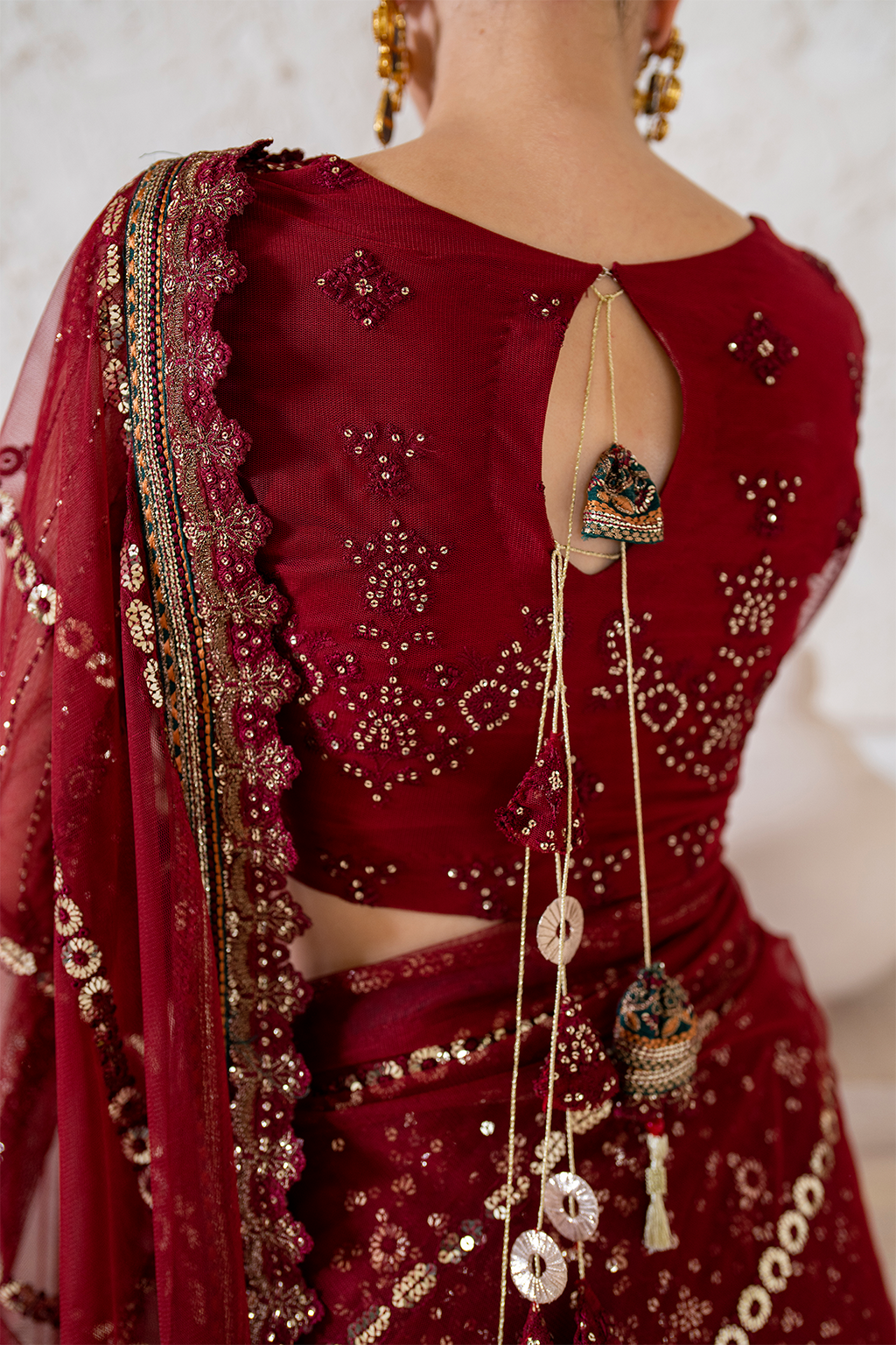 Iznik | Chinnon Chiffon | CC-49 Embroidered Net -  Iznik Formal - Original Designer Dress - House of Maryam