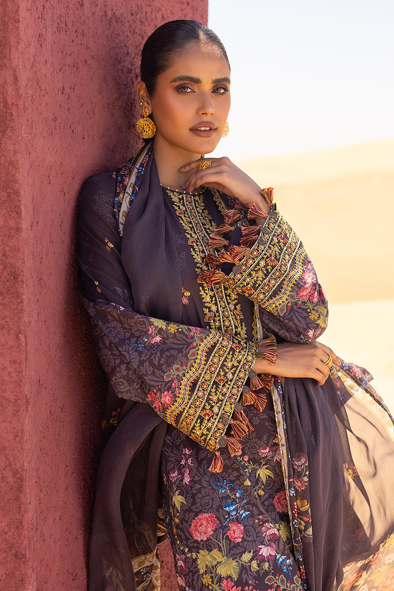 Cross Stitch | Eid Lawn 24 | GRAVEL -  Cross Stitch Luxury - Original Designer Dress - House of Maryam