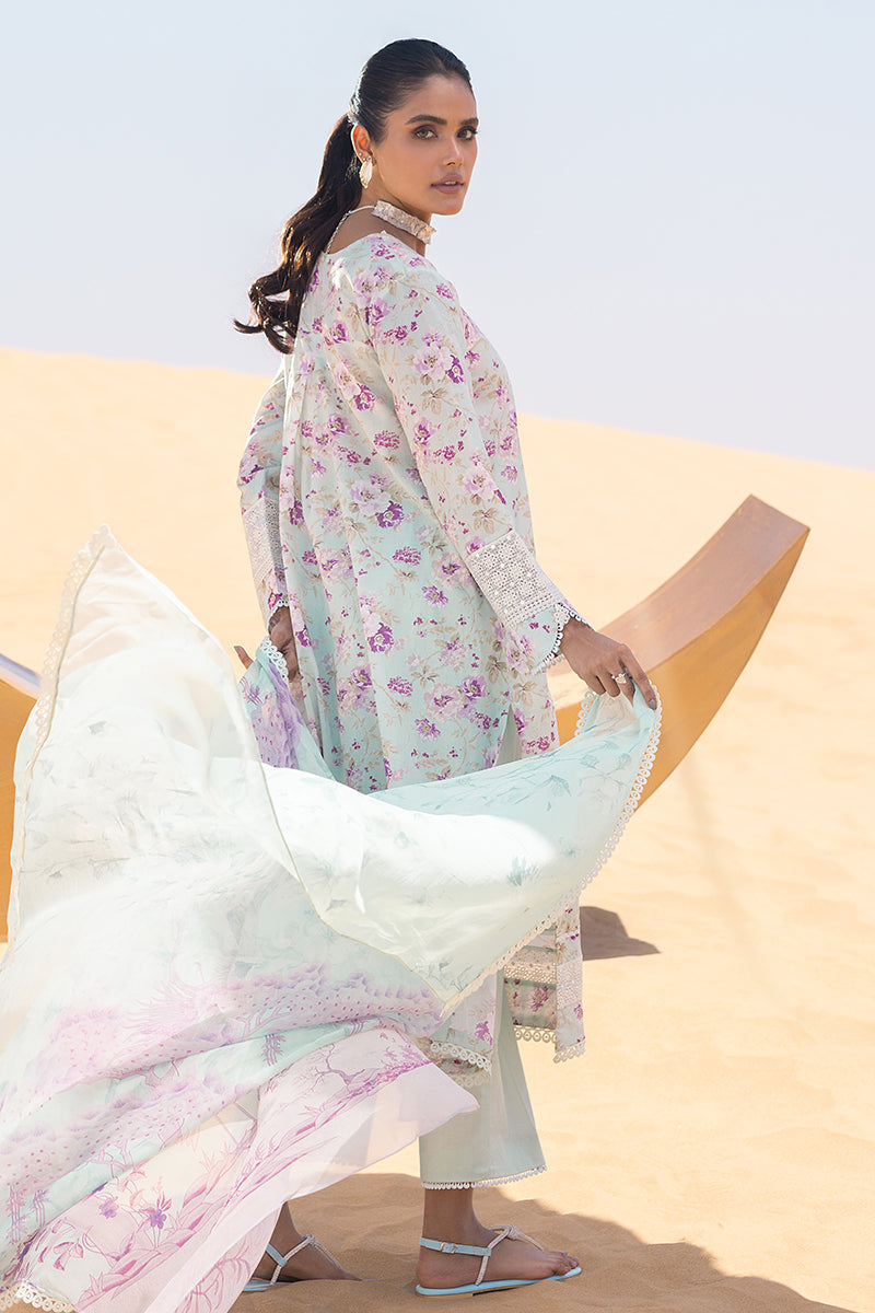 Cross Stitch | Eid Lawn 24 | GREY MIST -  Cross Stitch Luxury - Original Designer Dress - House of Maryam