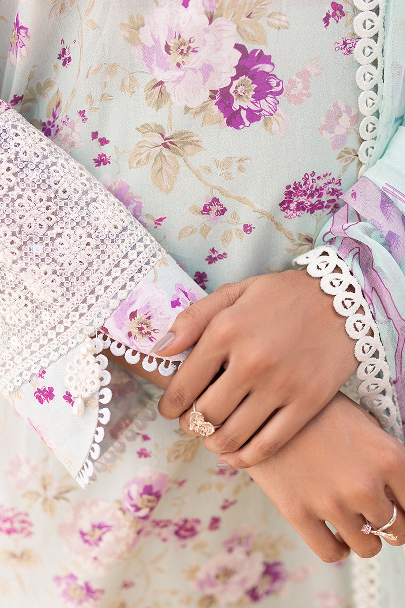 Cross Stitch | Eid Lawn 24 | GREY MIST -  Cross Stitch Luxury - Original Designer Dress - House of Maryam