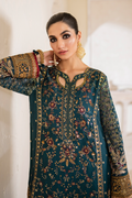 Iznik | Chinnon Chiffon | CC-46 Embroidered Chiffon -  Iznik Formal - Original Designer Dress - House of Maryam