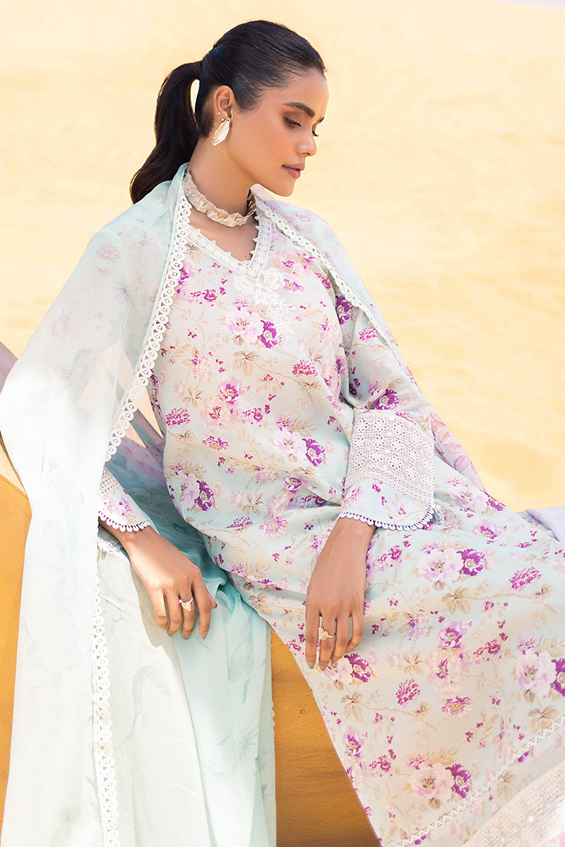 Cross Stitch | Eid Lawn 24 | GREY MIST -  Cross Stitch Luxury - Original Designer Dress - House of Maryam