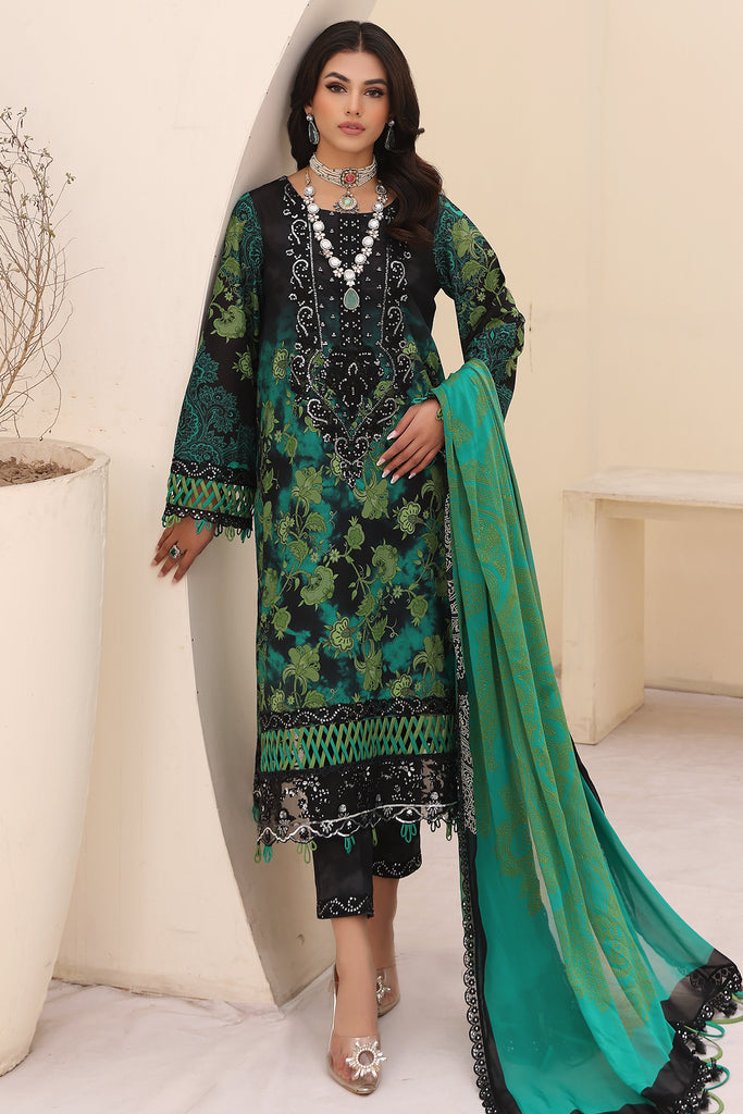 Charizma | Naranji Embroidered Lawn 24 | CN4-007 -  Charizma Luxury - Original Designer Dress - House of Maryam