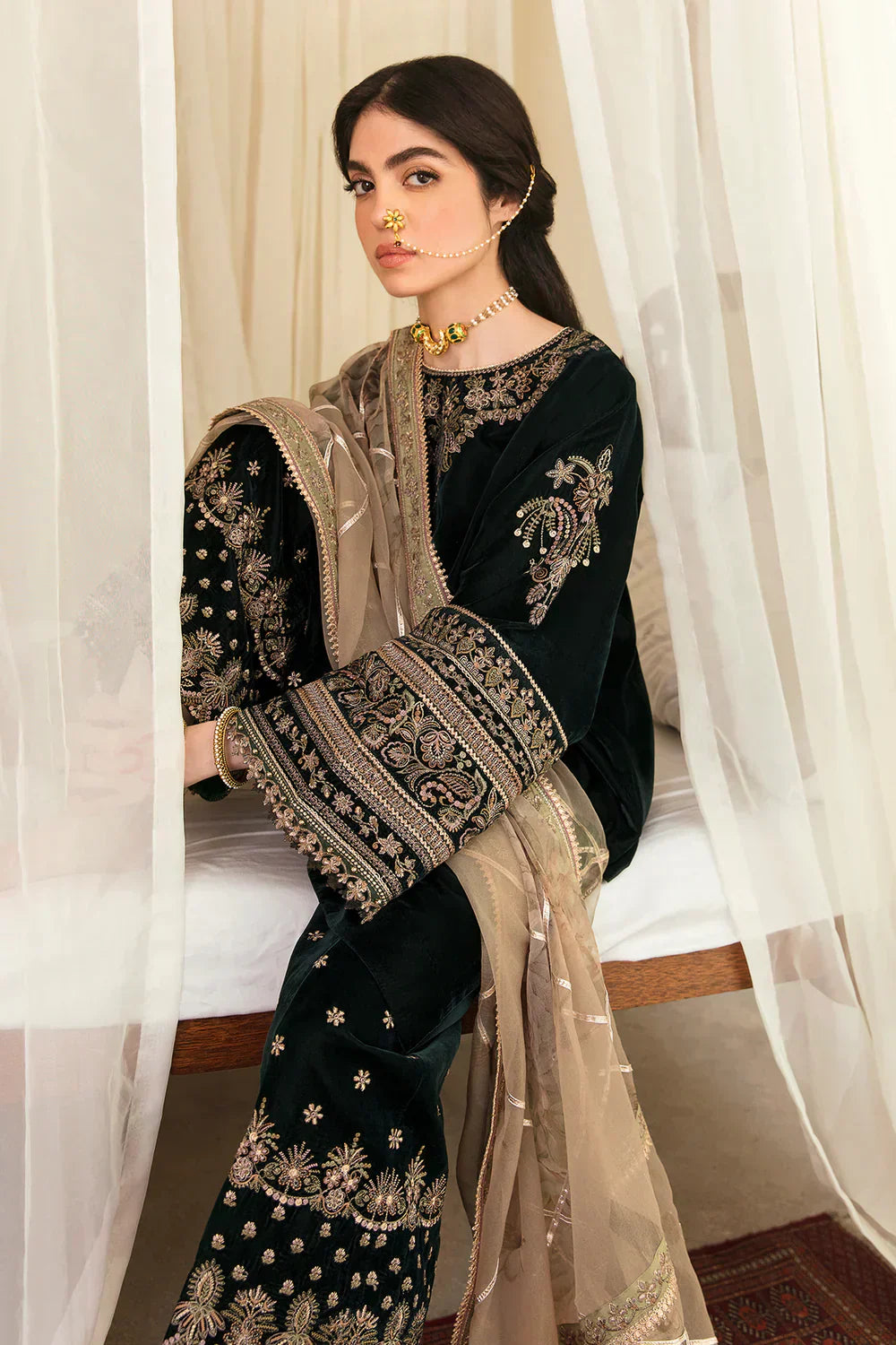 Baroque | Jahanara Luxury Velvet 23 | UF-249 -  Baroque Formal - Original Designer Dress - House of Maryam