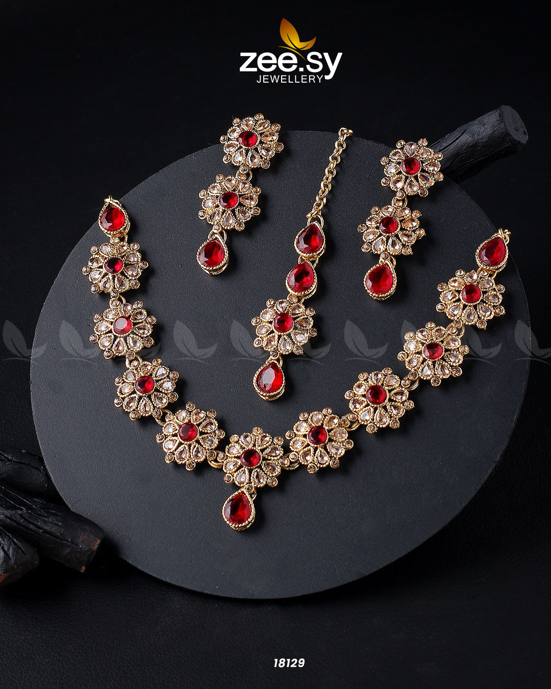 Narcissus Necklace Set -  Zeesy Necklace Sets - Original Designer Dress - House of Maryam