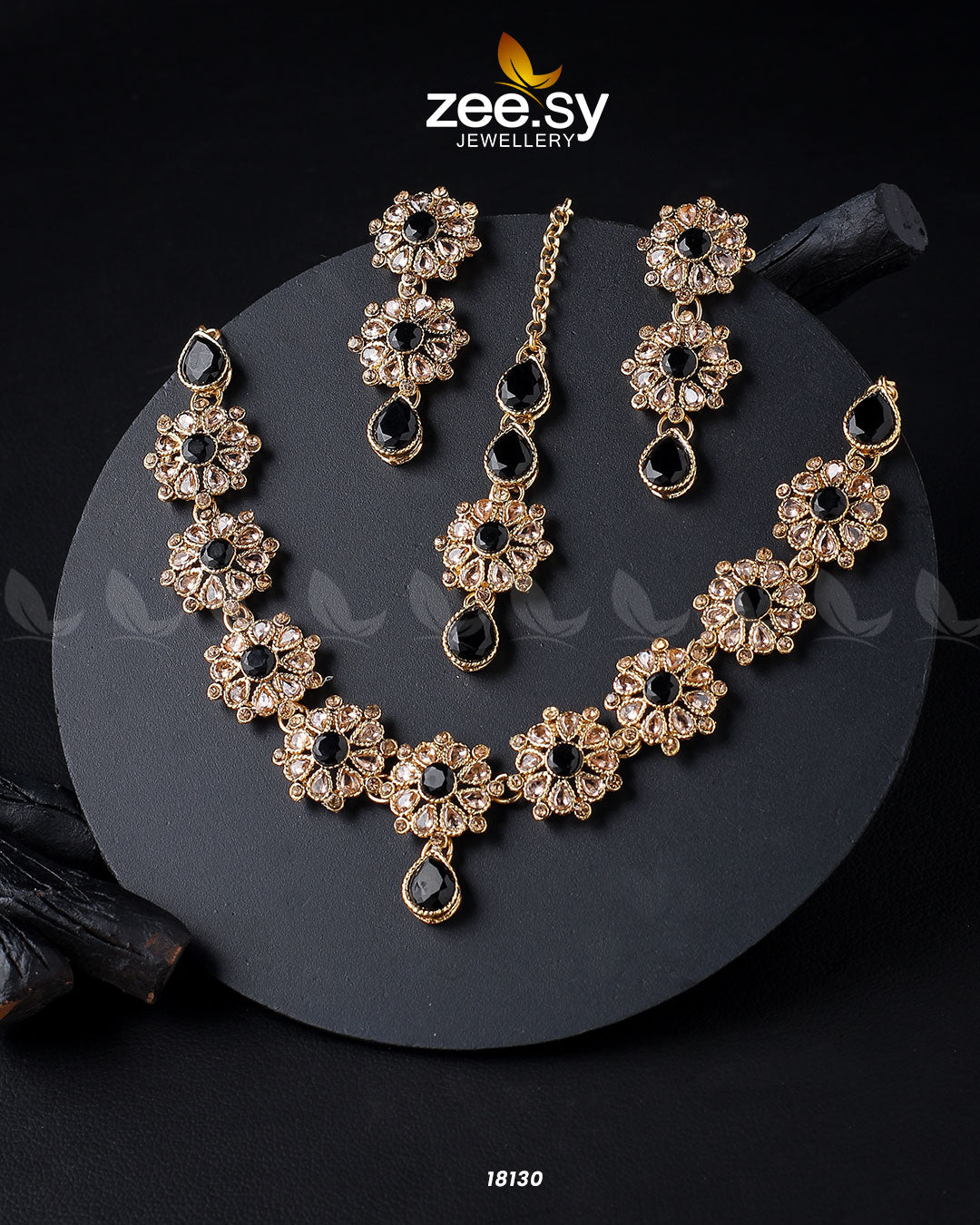 Narcissus Necklace Set -  Zeesy Necklace Sets - Original Designer Dress - House of Maryam
