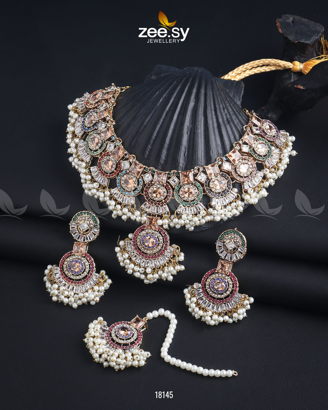 Anaya Necklace Set -  Zeesy Necklace Sets - Original Designer Dress - House of Maryam