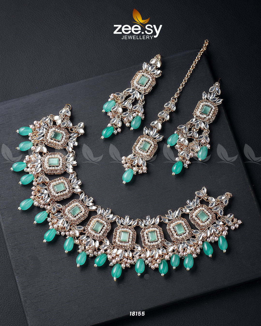Stephanotis Necklace Set -  Zeesy Necklace Sets - Original Designer Dress - House of Maryam