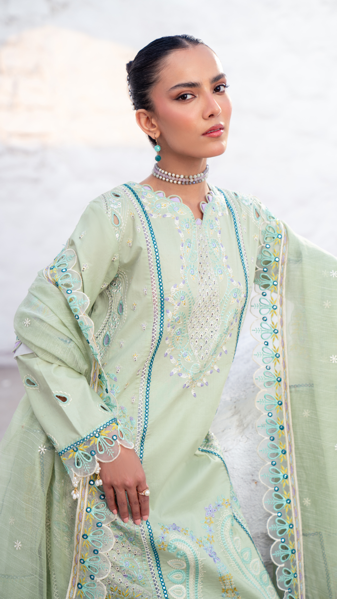 Zebtan | ZA-05 | Anaya Lawn -  Zebtan Luxury Lawn - Original Designer Dress - House of Maryam