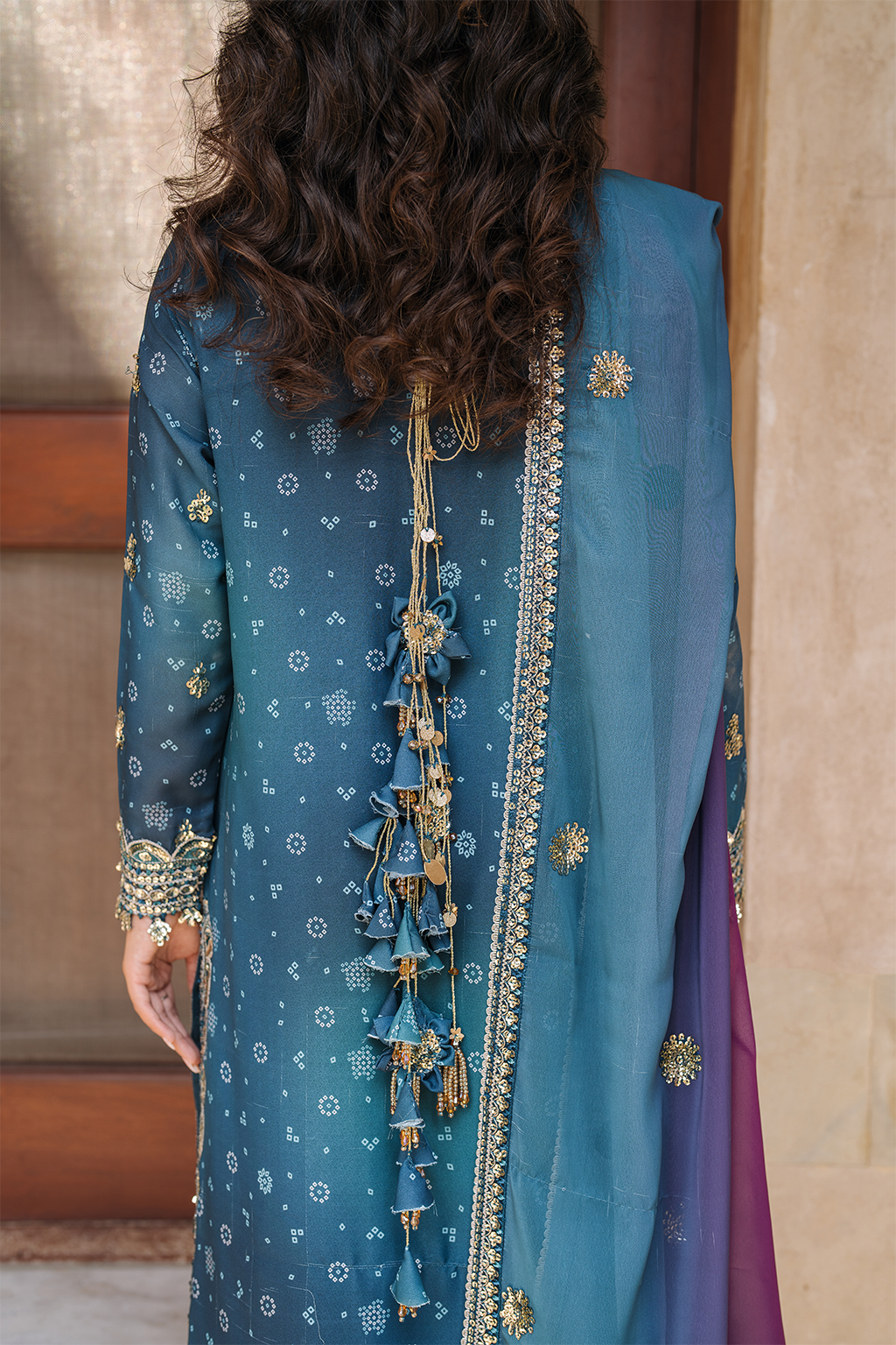 Iznik | Bandhani Formals | UE-335 -  Iznik Ladies Clothes - Original Designer Dress - House of Maryam