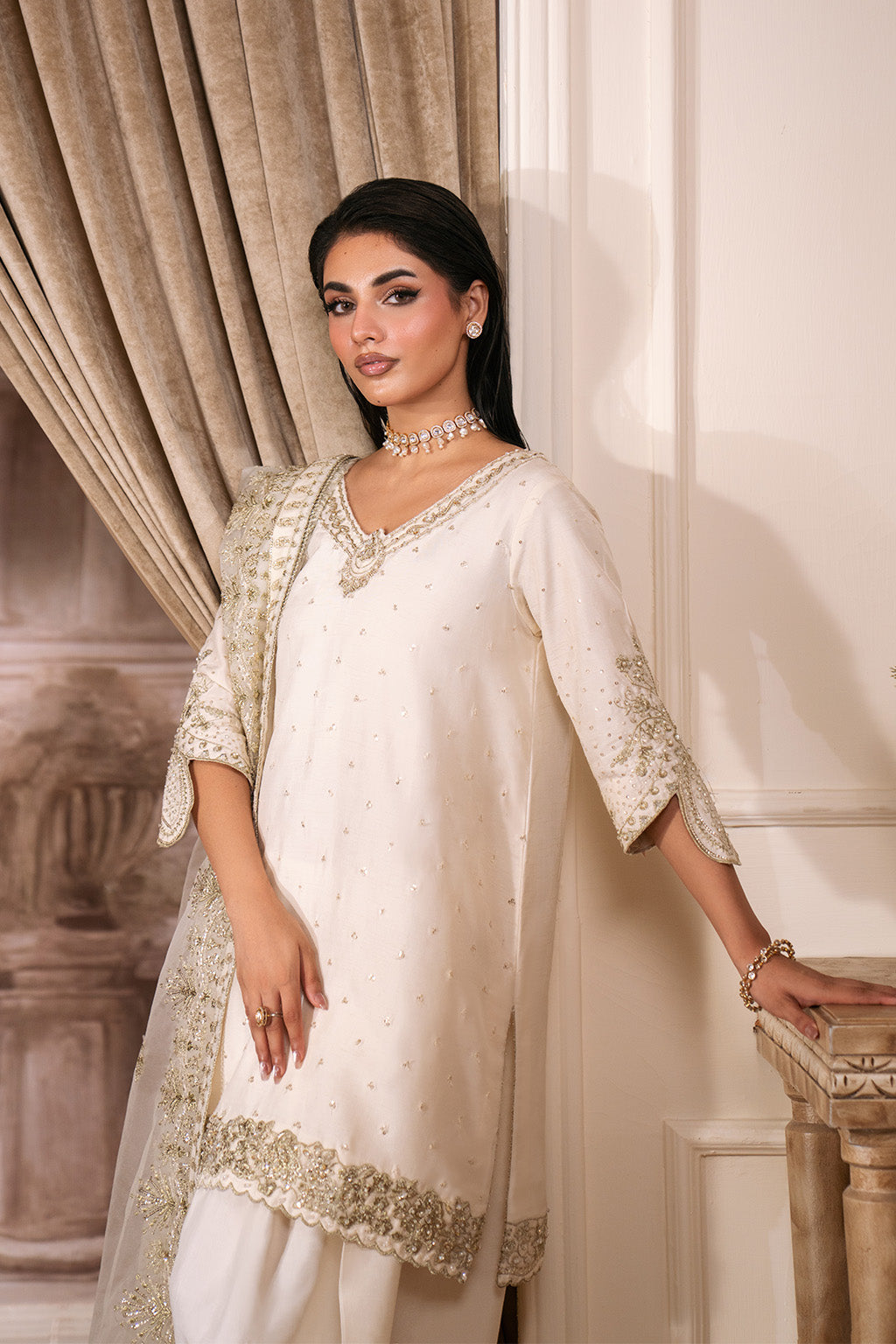 Neeshay | Luxe Pret | Ivoria -  Neeshay Ladies Clothes - Original Designer Dress - House of Maryam