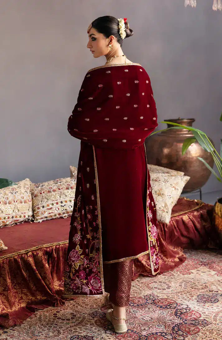Emaan Adeel | Makhmal Velvet Edition 23 | MK-02 ROSHANAY -  Emaan Adeel Formal - Original Designer Dress - House of Maryam