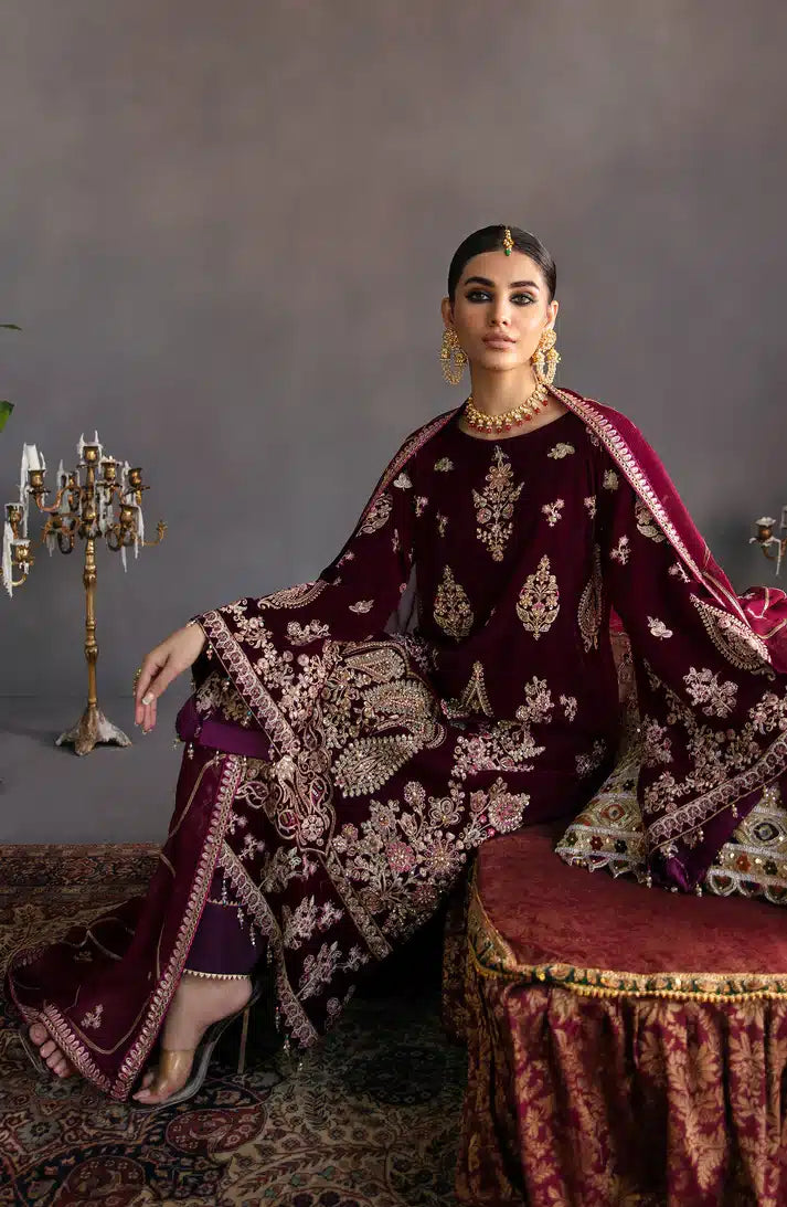 Emaan Adeel | Makhmal Velvet Edition 23 | MK-04 HAYAL -  Emaan Adeel Formal - Original Designer Dress - House of Maryam