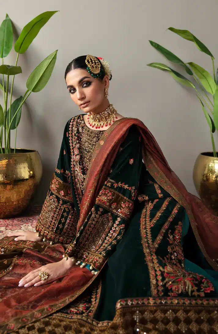 Emaan Adeel | Makhmal Velvet Edition 23 | MK-06 VERSHA -  Emaan Adeel Formal - Original Designer Dress - House of Maryam