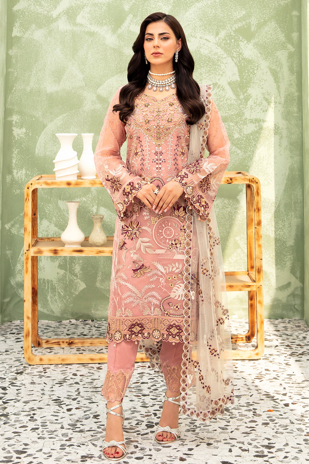Ramsha | Minhal Organza Collection | M-903 -  Ramsha Formal - Original Designer Dress - House of Maryam