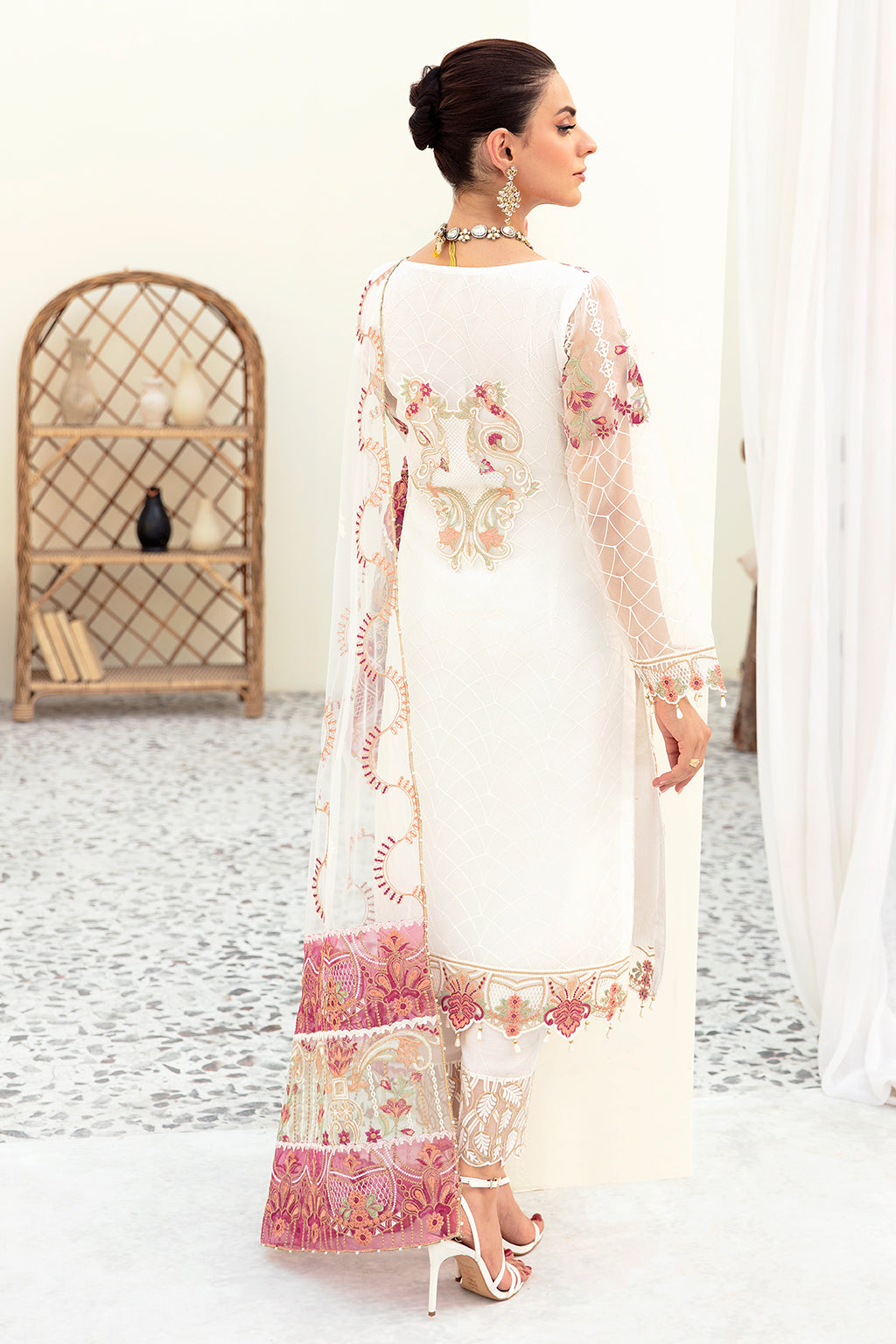 Ramsha | Minhal Organza Collection | M-907 -  Ramsha Formal - Original Designer Dress - House of Maryam