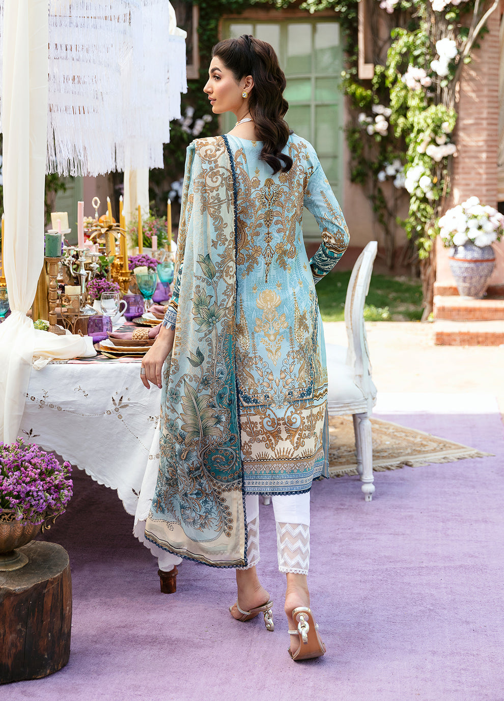 Gulaal | Summer Glow Lawn 24 | AMAYRAH (GL-L-24V3-02) -  Gulaal Luxury - Original Designer Dress - House of Maryam