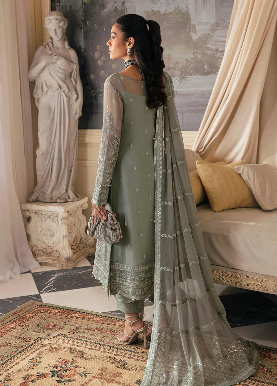 Gulaal | Embroidered Chiffon 23 | Amayah -  Gulaal Formal - Original Designer Dress - House of Maryam