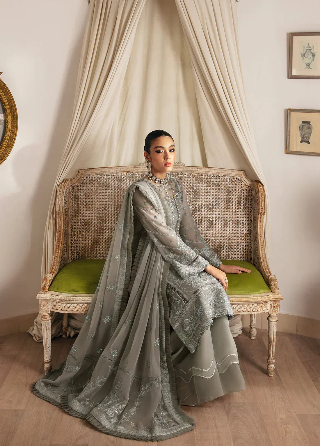 Gulaal | Embroidered Chiffon 23 | Sirena -  Gulaal Formal - Original Designer Dress - House of Maryam