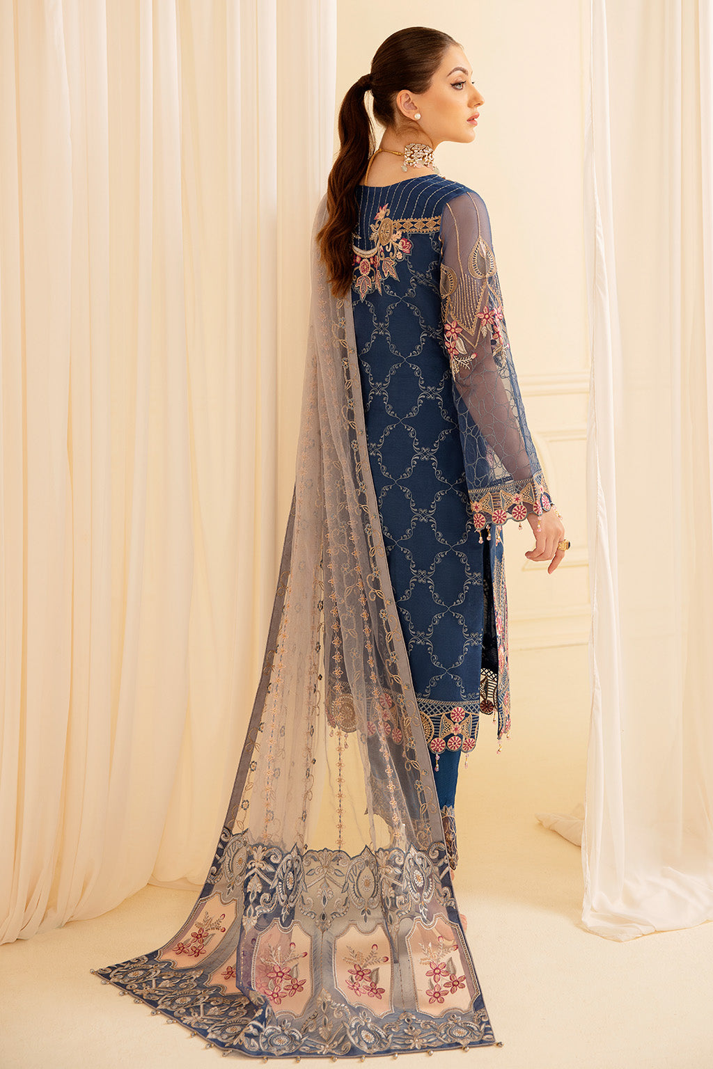 Ramsha | Minhal Organza Collection | M-701 -  Ramsha Formal - Original Designer Dress - House of Maryam