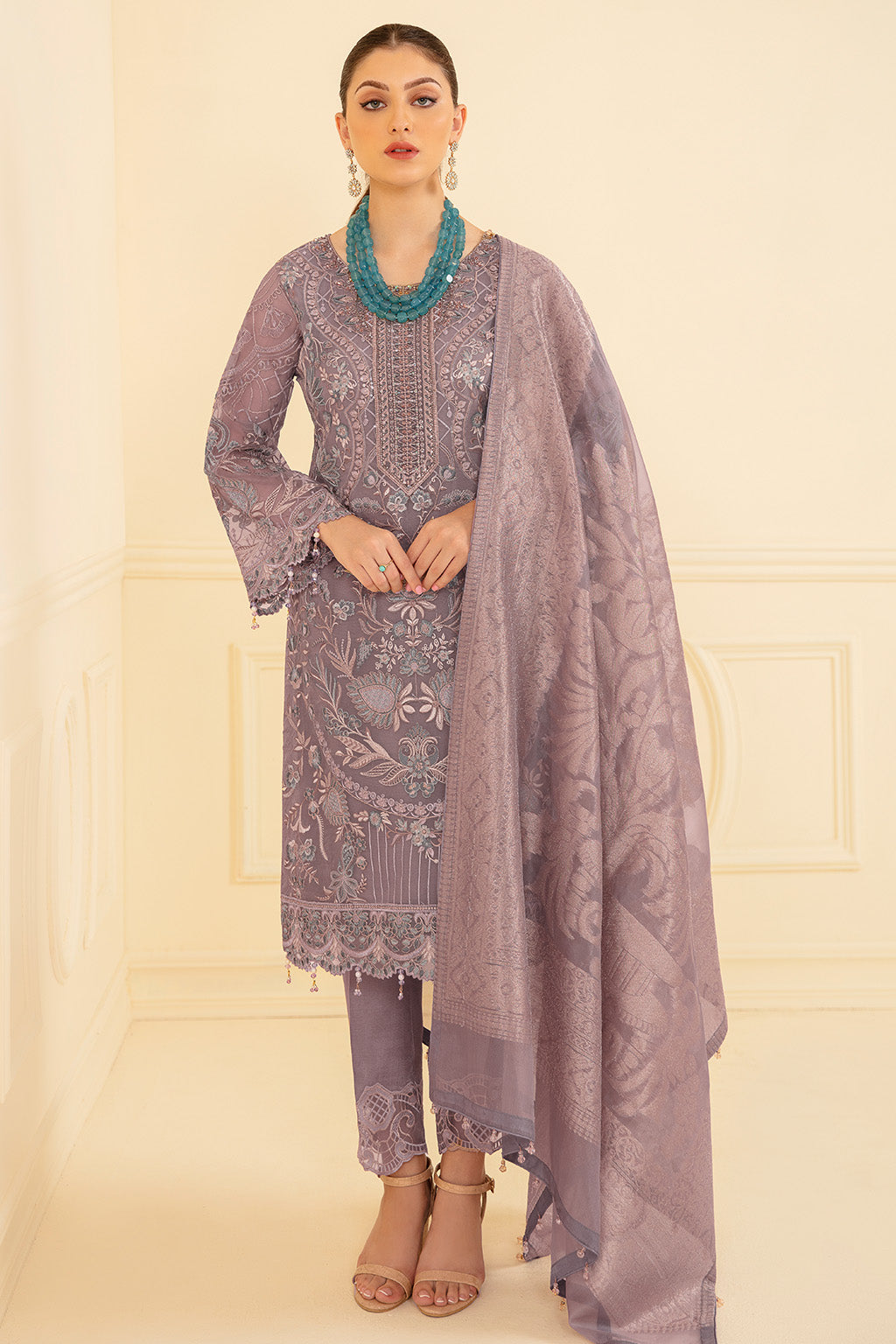 Ramsha | Minhal Organza Collection | M-709 -  Ramsha Formal - Original Designer Dress - House of Maryam