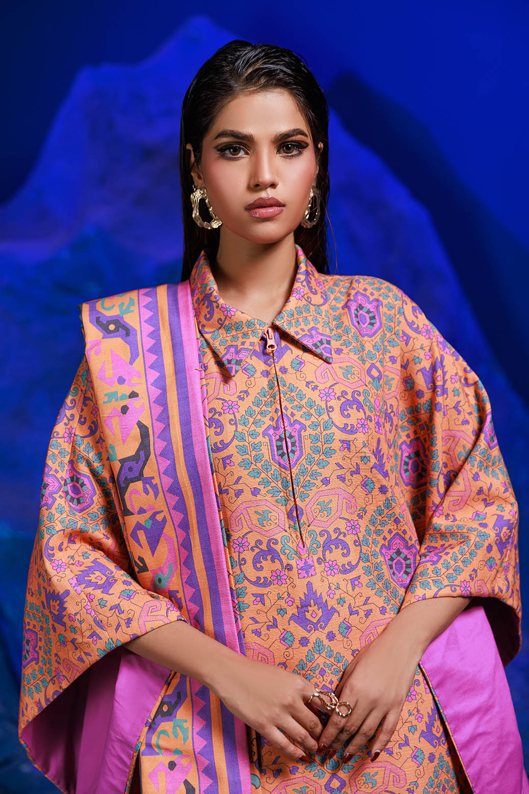 Bonanza Satrangi | Autumn Glory 3 Pc (1W24P3P248) -  Bonanza Satrangi Unstitched - Original Designer Dress - House of Maryam