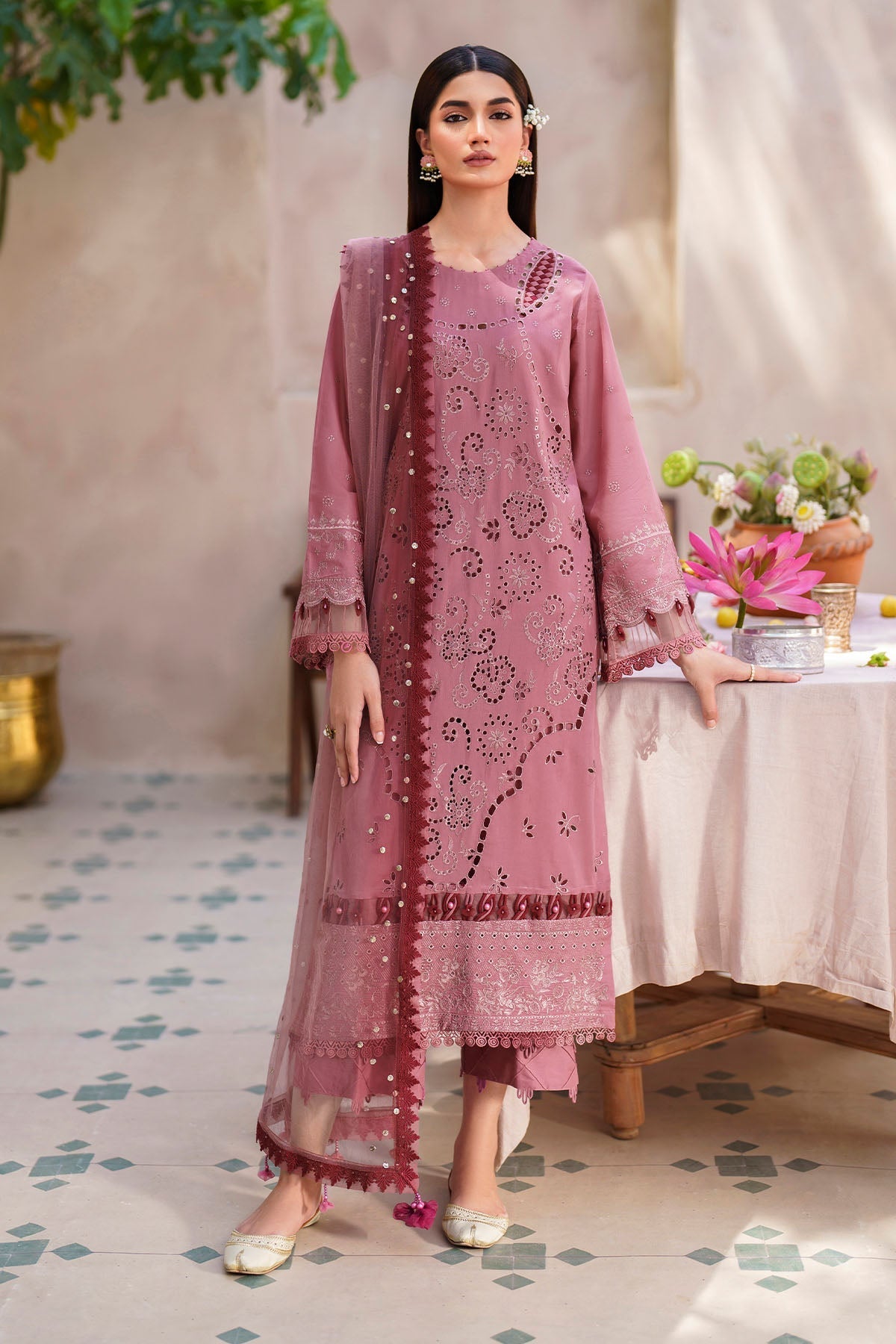 Nureh | Bazaar Lawn | NS - 136 -  Nureh Luxury - Original Designer Dress - House of Maryam