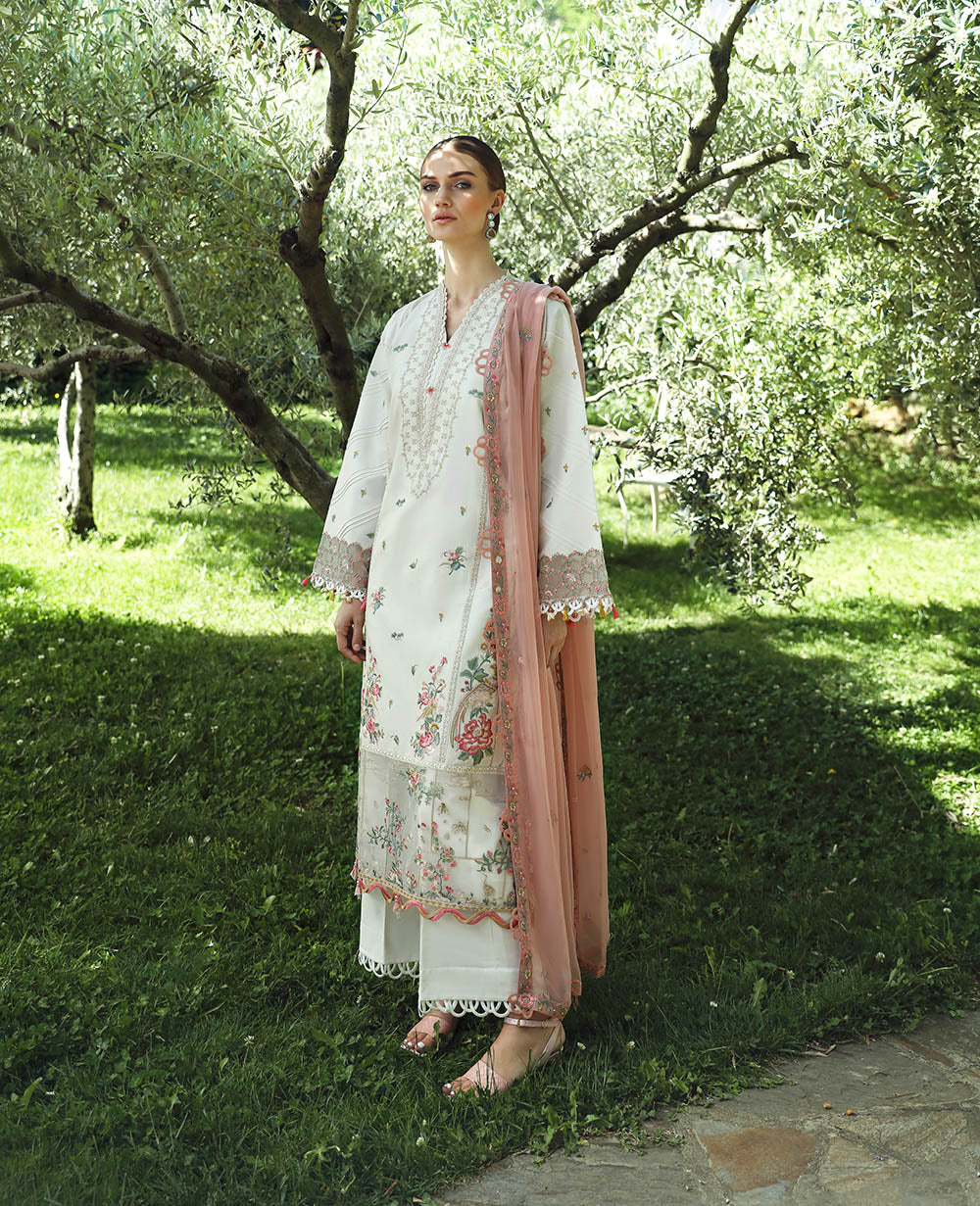 Republic Womenswear | Aylin Summer Lawn 24 | Camellia (D3-B) -  Republic Womenswear Luxury - Original Designer Dress - House of Maryam