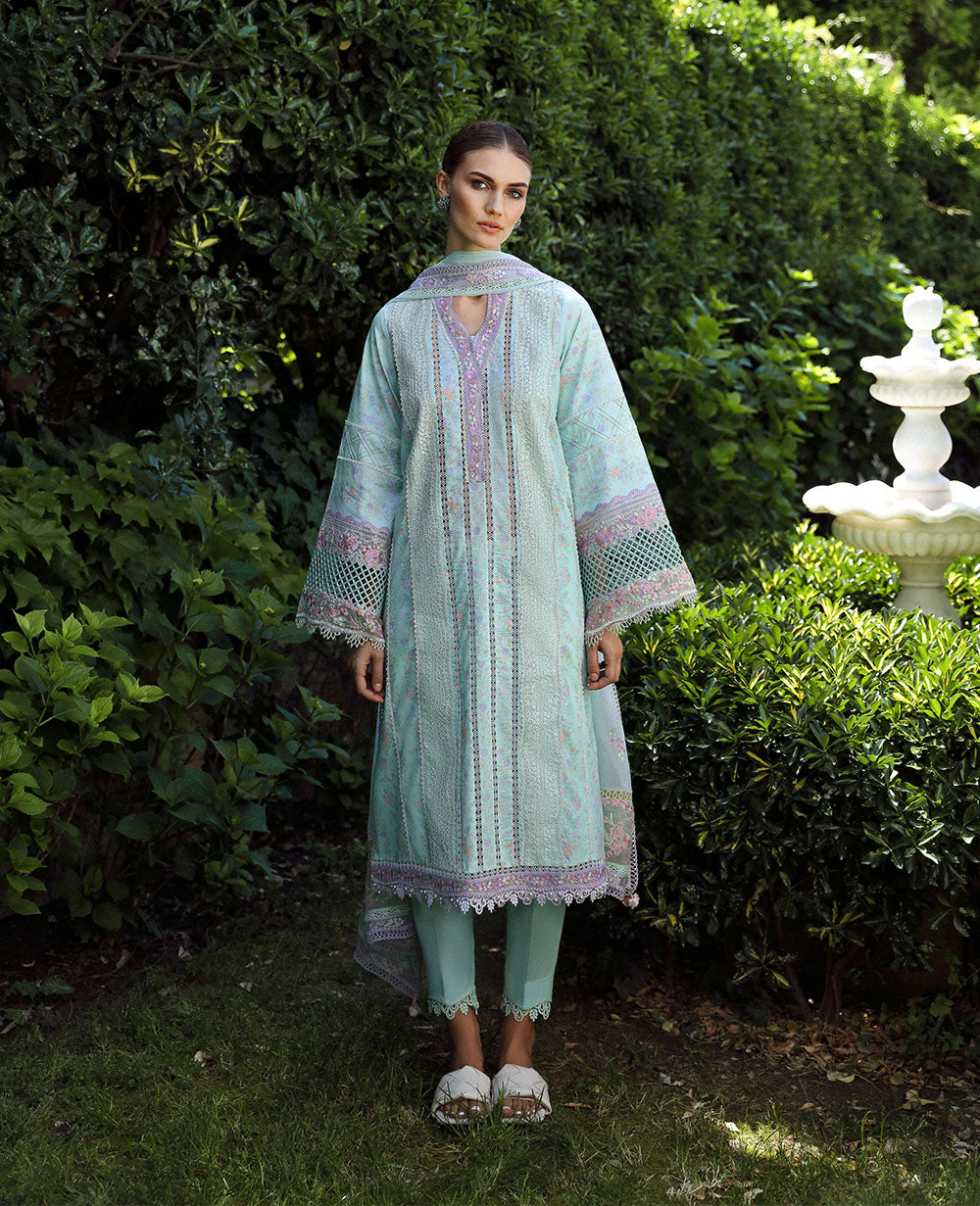 Republic Womenswear | Aylin Summer Lawn 24 | Rosa (D8-A) -  Republic Womenswear Luxury - Original Designer Dress - House of Maryam