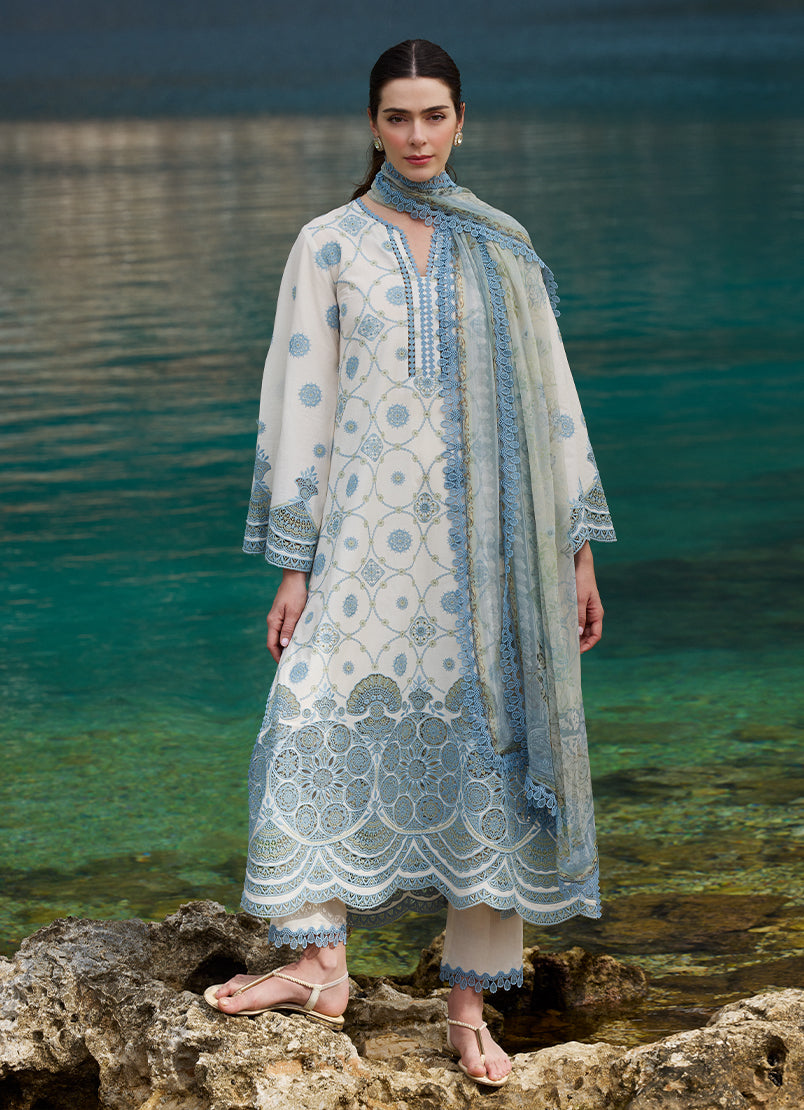 Image | Lawnkari 25 | Mila -  Image Ladies Clothes - Original Designer Dress - House of Maryam