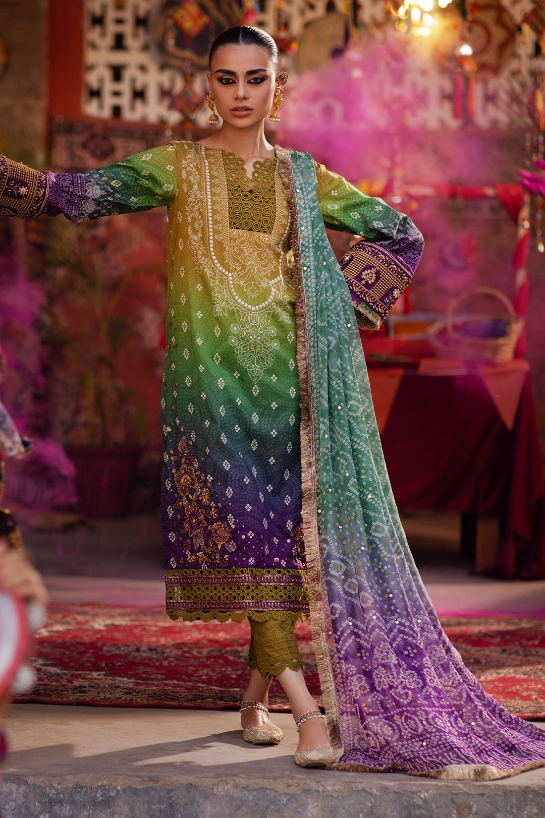 Nureh | Bazaar Lawn | NS-132 -  Nureh Luxury - Original Designer Dress - House of Maryam