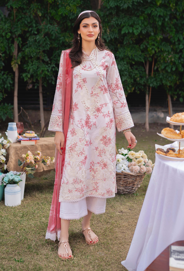 Humdum | Gardenia Lawn 24 | Printkari Lawn PLG 06 -  HumDum Luxury - Original Designer Dress - House of Maryam