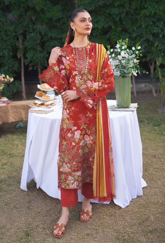 Humdum | Gardenia Lawn 24 | Printkari Lawn PLG 03 -  HumDum Luxury - Original Designer Dress - House of Maryam