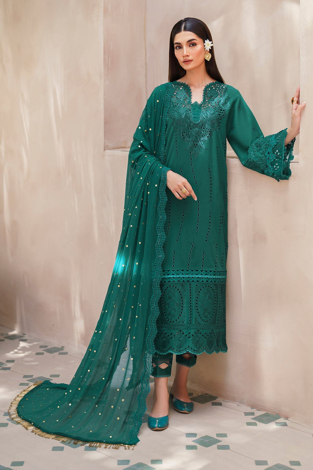 Nureh | Bazaar Lawn | NS-135 -  Nureh Luxury - Original Designer Dress - House of Maryam