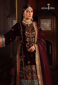 Asim Jofa | Makhmal Wedding Velvet 23 | AJMM-09 -  Asim Jofa Formal - Original Designer Dress - House of Maryam