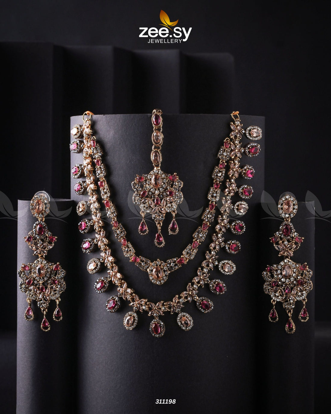 Zarqa Necklace -  Zeesy Necklace Sets - Original Designer Dress - House of Maryam