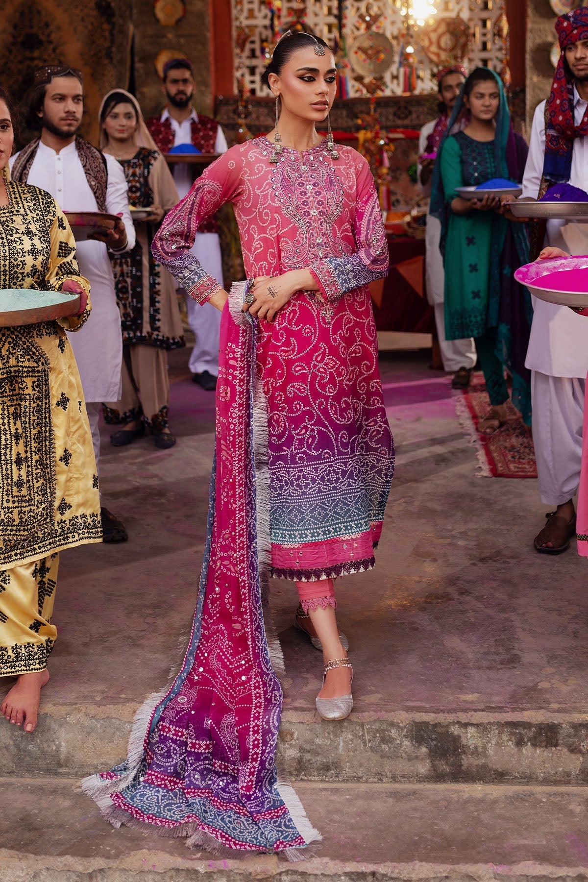 Nureh | Bazaar Lawn | NS-131 -  Nureh Luxury - Original Designer Dress - House of Maryam