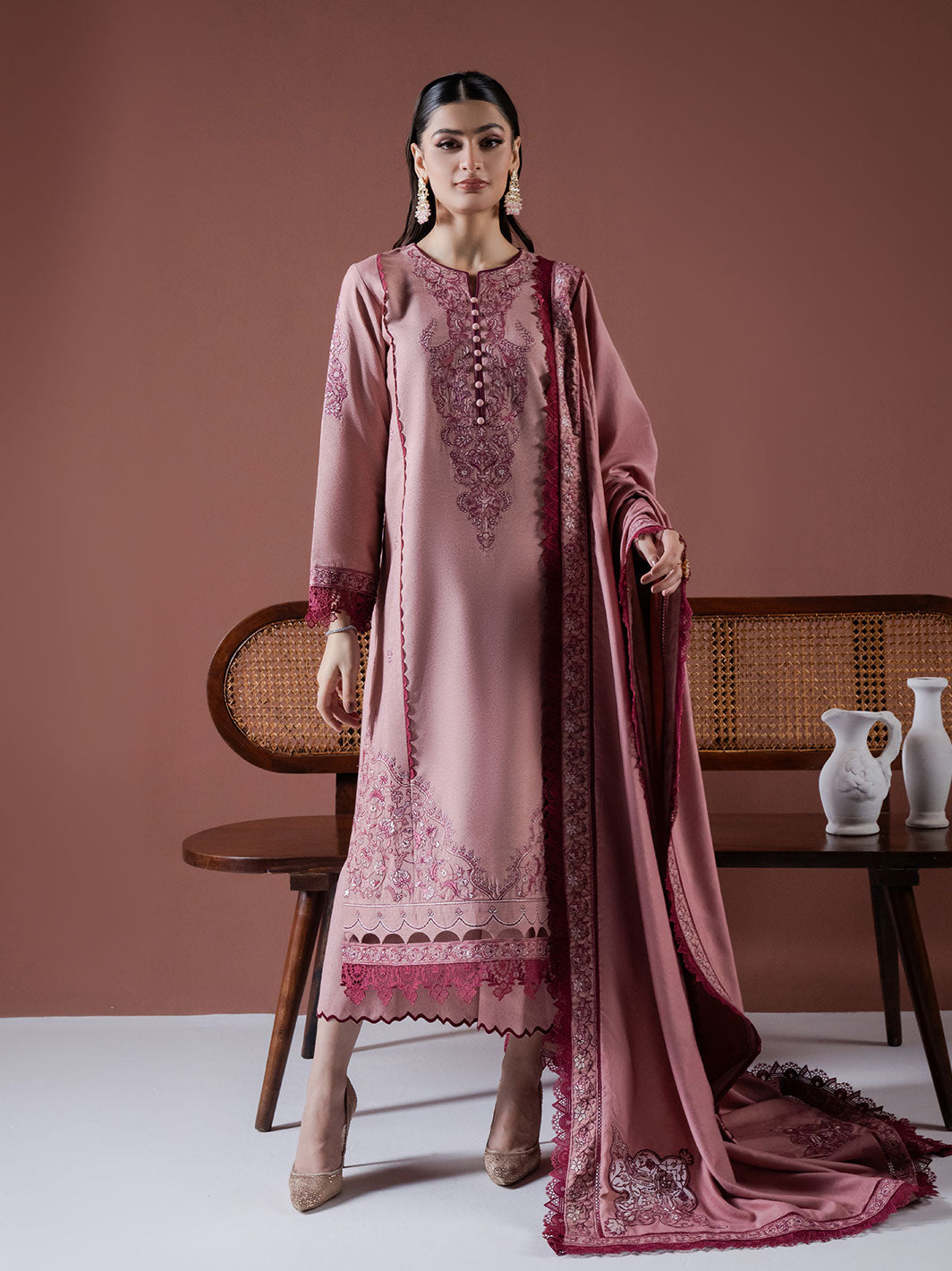 Faiza Faisal | Winter Edit 2024 | LEENA -  Faiza Faisal Ladies Clothes - Original Designer Dress - House of Maryam