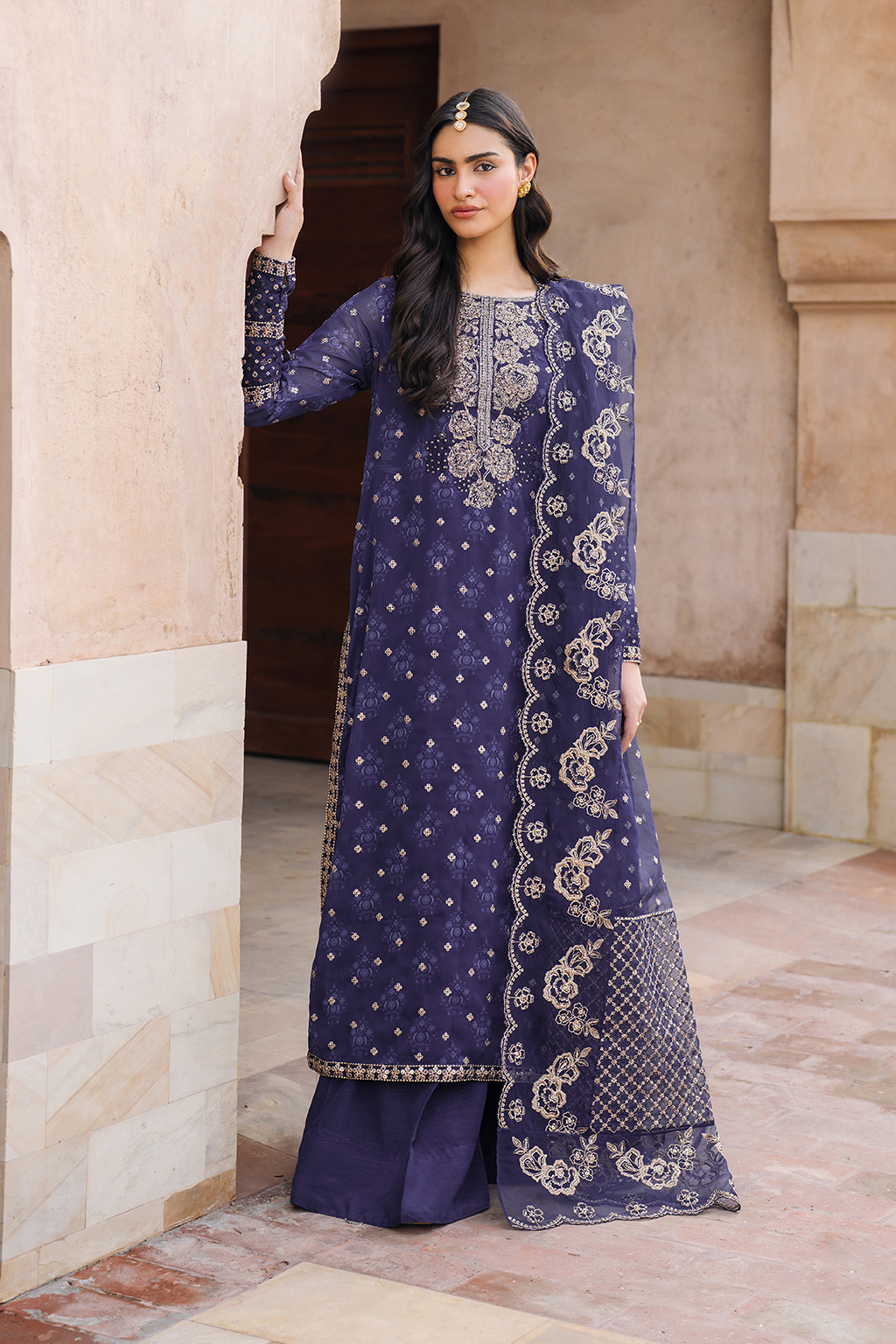 Iznik | Bandhani Formals | UE-325 -  Iznik Ladies Clothes - Original Designer Dress - House of Maryam