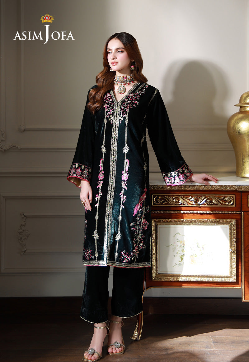 Asim Jofa | Velvet Edit | AJVG-05 -  Asim Jofa Ladies Clothes - Original Designer Dress - House of Maryam