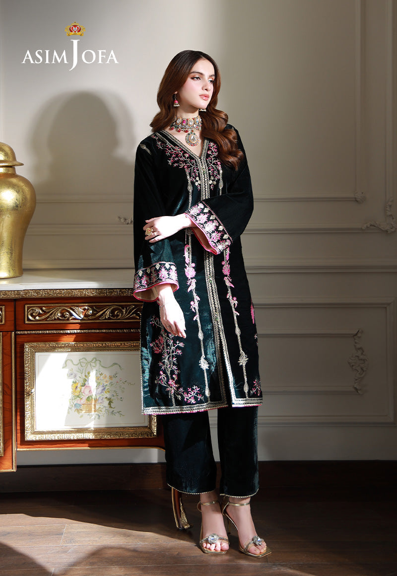 Asim Jofa | Velvet Edit | AJVG-05 -  Asim Jofa Ladies Clothes - Original Designer Dress - House of Maryam
