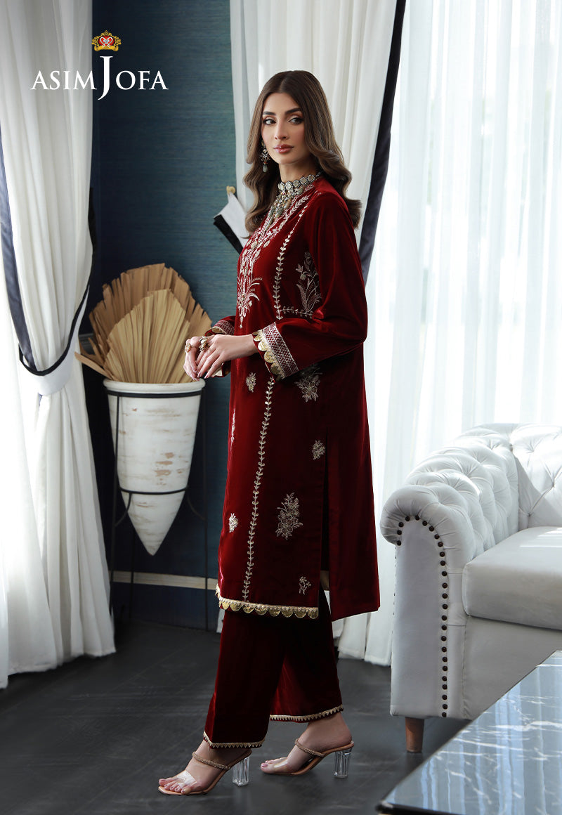 Asim Jofa | Velvet Edit | AJVG-02 -  Asim Jofa Ladies Clothes - Original Designer Dress - House of Maryam