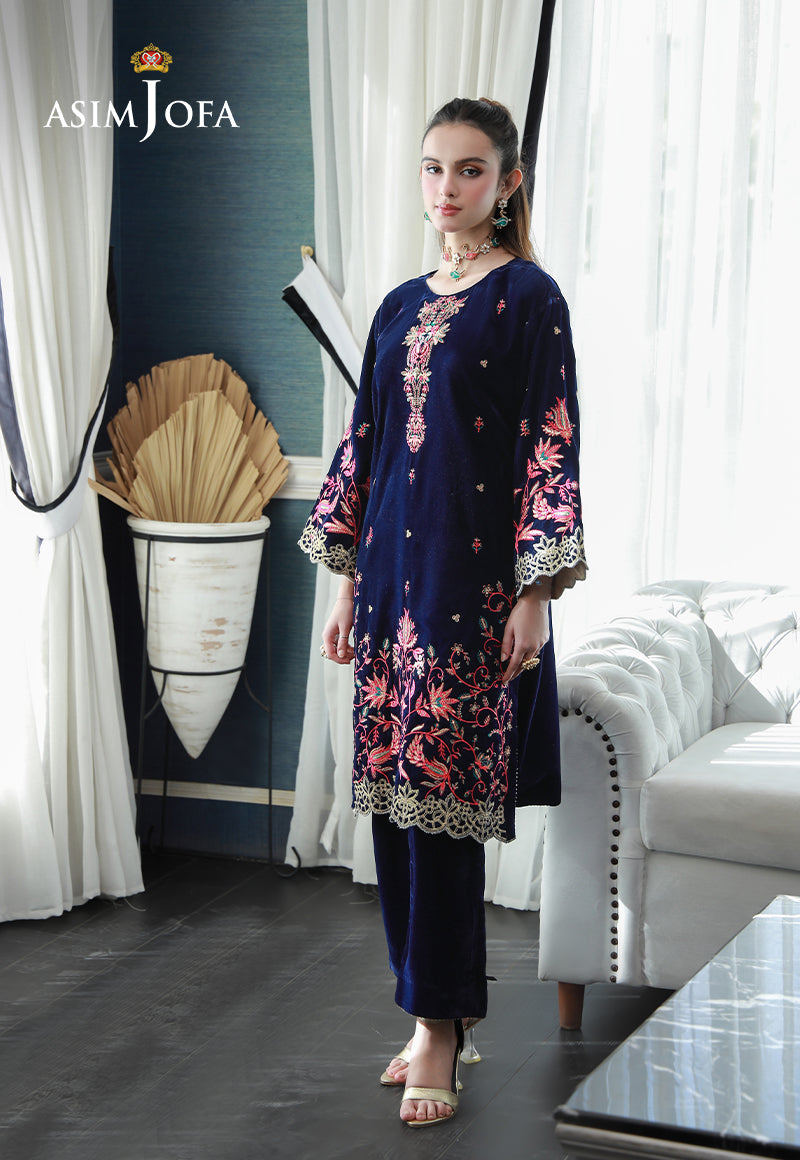 Asim Jofa | Velvet Edit | AJVG-03 -  Asim Jofa Ladies Clothes - Original Designer Dress - House of Maryam