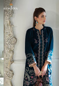 Asim Jofa | Velvet Edit | AJVG-09 -  Hoorain Designer Wear  - Original Designer Dress - House of Maryam