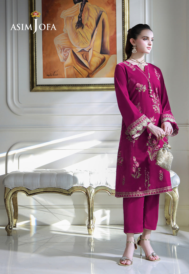 Asim Jofa | Velvet Edit | AJVG-06 -  Asim Jofa Ladies Clothes - Original Designer Dress - House of Maryam