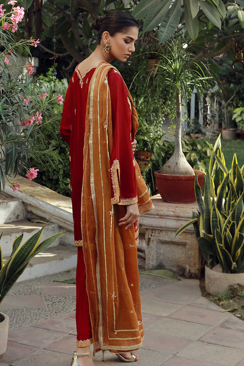 Sana Abbas | Velvet Formals | TOPAZ -  Sana Abbas Ladies Clothes - Original Designer Dress - House of Maryam