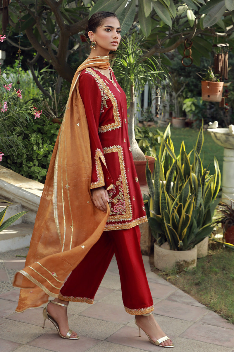 Sana Abbas | Velvet Formals | TOPAZ -  Sana Abbas Ladies Clothes - Original Designer Dress - House of Maryam