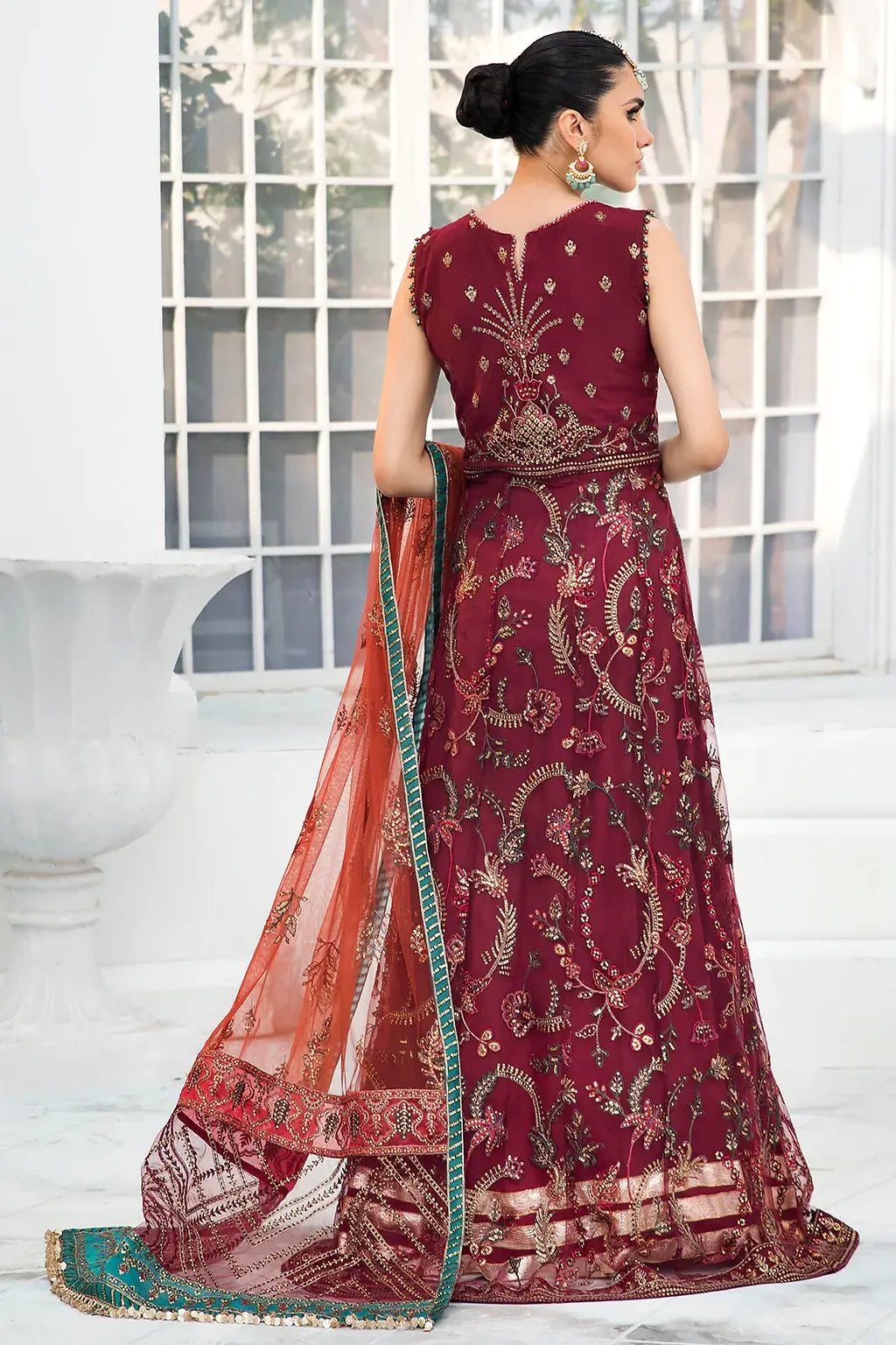 Zarif | DE LUXURY Formals | ROUCHE -  Zarif Formal - Original Designer Dress - House of Maryam